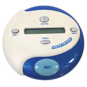 Hasbro Catch Phrase Blue White 2004 Handheld Electronic Game Tested Used Good